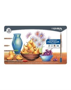 Набор карандашей цветных "Rembrandt Polycolor" 36 цв в метал. коробке Lyra