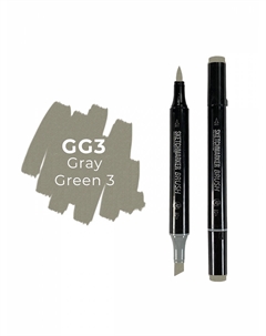 Маркер двухсторонний на спиртовой основе Brush Цвет Серо зеленый 3 Sketchmarker