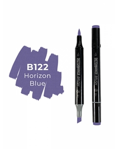 Маркер двухсторонний на спиртовой основе Brush Цвет Синий горизонт Sketchmarker