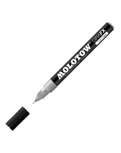 Маркер акриловый "GRAFX" Fine-Liner 1 мм Серебро Molotow
