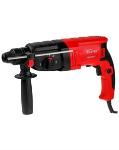 Перфоратор RH 2629-1, в чемодане, 2 зубила, 3 сверла, 800 Вт, 3.0 Дж, 3 режима, патрон SDS-plus ключевой, вес 3.05 кг, (0325157) Wortex