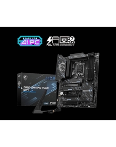 Материнская плата Z890 GAMING PLUS WIFI, LGA1851, Intel Z890, 4xDDR5 DIMM, 3PCI-Ex16, 4SATA3, 7.1-ch, 5GLAN, 7 USB 3.2, 2 USB Type-C, HDMI, DP, ATX, Retail Msi