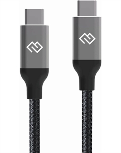 Кабель USB Type-C(M)-USB Type-C(M), Power Delivery 100 Вт, 1.5 м, черный, Digma (D-TYPE-C-USB3.2-100W-4K-1.5M)