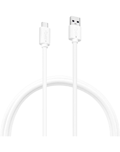 Кабель USB(Am)-USB Type-C(M), быстрая зарядка, 3А, 3 м, белый, Buro (BU-USB3.2-AC-3MW)