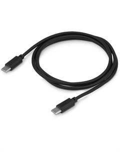 Кабель USB Type-C(M)-USB Type-C(M), быстрая зарядка, 5А, 1.5 м, черный, Buro (BU-TYPE-C3.2-4KVID-1.5M)