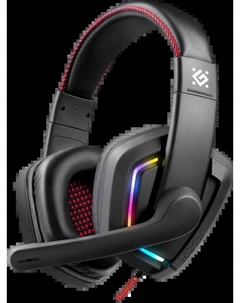 Проводная гарнитура Quake LED, Jack 3.5mm/2xJack 3.5mm, черный (64515) Defender