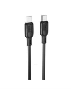 Кабель USB Type-C-USB Type-C, 3А, 60 Вт, 1 м, черный, Borofone BX113 Lenny