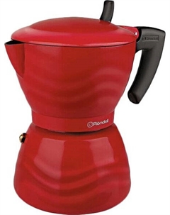 Кофеварка гейзерная Rondell Fiero RDA-844, кофе молотый, 300 мл, красный