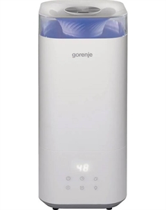 Увлажнитель воздуха GORENJE H50W ультразвуковой 5л., до 20 м², 210 мл/ч, белый (737865) Gorenje