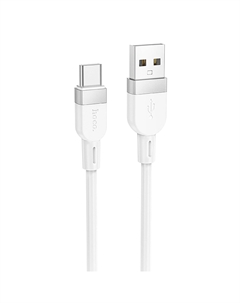Кабель USB(Am)-USB Type-C(M), быстрая зарядка, 3А, Power Delivery 18 Вт, 1 м, белый, HOCO Energy X109 (6942007636254) Hoco