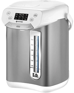 Термопот VITEK VT-1185 5л. 890 Вт, нержавеющая сталь, серебристый/белый ( VT-1185) Vitek