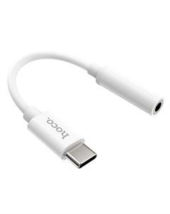 Переходник (адаптер) USB Type-C(M)-Jack 3.5mm(F), белый, HOCO LS30 Hoco