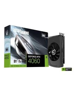 Видеокарта NVIDIA GeForce RTX 4060 SOLO, 8Gb GDDR6, 128 бит, PCI-E, HDMI, 3DP, Retail (ZT-D40600G-10L) Zotac