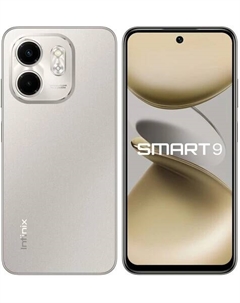 Смартфон Infinix SMART 9, 6.7" 1600x720 IPS, MediaTek Helio G81, 3Gb RAM, 128Gb, 3G/4G, Wi-Fi, BT, 2xCam, 2-Sim, 5000 мА⋅ч, USB Type-C, Android 14 (Go Edition), серый