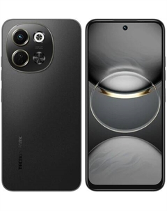 Смартфон Tecno Spark 30 5G, 6.67" 1600x720 IPS, MediaTek Dimensity 6300, 6Gb RAM, 128Gb, 3G/4G/5G, NFC, Wi-Fi, BT, 2xCam, 2-Sim, 5000 мА⋅ч, USB Type-C, Android 14, черный