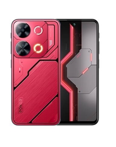 Смартфон ITEL P65, 6.7" 1612x720 IPS, Unisoc Tiger T615, 6Gb RAM, 256Gb, 3G/4G, NFC, Wi-Fi, BT, 2xCam, 2-Sim, 5000 мА⋅ч, USB Type-C, Android 14, красный (10060061) Itel