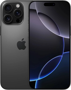 Смартфон Apple iPhone 16 Pro Max A3295, 6.9" 2868x1320 OLED, Apple A18 Pro, 8Gb RAM, 512Gb, 3G/4G/5G, NFC, Wi-Fi, BT, 3xCam, 2-Sim (nano SIM+eSIM), USB Type-C, iOS 18, черный (MYWL3J/A)