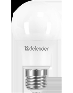Лампа светодиодная E27 груша/A60, 20 Вт, 4000 K/нейтральный свет, 1600лм, 220 В, Defender A60-20W-840-E27 (95033)