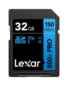 Карта памяти 32Gb SDHC Professional Class 10 UHS-I U1 V30 (LSD0800P032G-BNNNG) Lexar