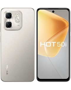 Смартфон Infinix HOT 50i, 6.78" 1600x720 IPS, MediaTek Helio G81, 4Gb RAM, 256Gb, 3G/4G, NFC, Wi-Fi, BT, 2xCam, 2-Sim, 5000 мА⋅ч, USB Type-C, Android 14, серый (10060961)