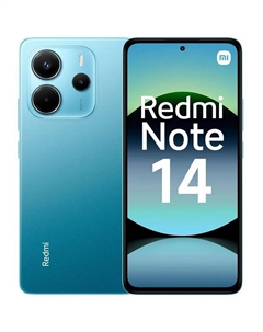 Смартфон Xiaomi Redmi Note 14, 6.67" 2400x1080 AMOLED, MediaTek Helio G99 Ultra, 8Gb RAM, 128Gb, 3G/4G, NFC, Wi-Fi, BT, 3xCam, 2-Sim, 5500 мА⋅ч, USB Type-C, Android 14, синий (61634)