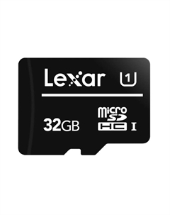 Карта памяти 32Gb microSDHC Class 10 UHS-I U1 (LMS0C10032G-BNNNG) Lexar