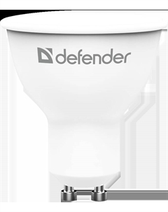 Лампа светодиодная GU10, MR16, 8 Вт, 650лм, 6500K/холодный, 82 Ra, Defender MR16-8W-865-GU10 (95311)