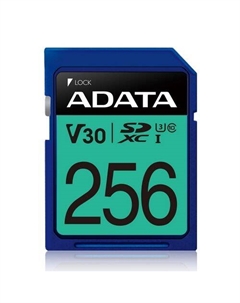 Карта памяти 256Gb SDXC Class 10 UHS-I U3 V30 (ASDX256GUI3V30S-R) Adata