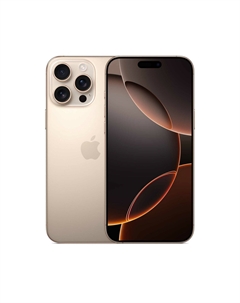 Смартфон Apple iPhone 16 Pro A3292, 6.3" 2622x1206 OLED, Apple A18 Pro, 8Gb RAM, 256Gb, 3G/4G/5G, NFC, Wi-Fi, BT, 3xCam, 2-Sim (nano SIM+eSIM), USB Type-C, iOS 18, бежевый (MYN23J/A)
