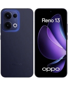 Смартфон OPPO Reno13, 6.59" 2760x1256 AMOLED, MediaTek Dimensity 8350, 12Gb RAM, 512Gb, 3G/4G/5G, NFC, Wi-Fi, BT, 3xCam, 2-Sim, 5.6 А·ч, USB Type-C, Android 15, синий Oppo