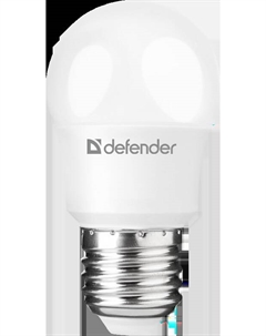 Лампа светодиодная E27 шар/P45, 8 Вт, 4000 K/нейтральный свет, 720лм, 220 В, Defender P45-8W-840-E27 (95209)