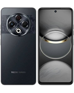 Смартфон Tecno Spark 30, 6.78" 2460x1080 IPS, MediaTek Helio G91, 8Gb RAM, 128Gb, 3G/4G, NFC, Wi-Fi, BT, 2xCam, 2-Sim, 5000 мА⋅ч, USB Type-C, Android 14, черный (TCN-KL6.8.128.BK)