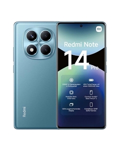Смартфон Xiaomi Redmi Note 14 Pro, 6.67" 2712x1220 AMOLED, MediaTek Helio G100-Ultra, 12Gb RAM, 512Gb, 3G/4G/5G, NFC, Wi-Fi, BT, 3xCam, 2-Sim, 5500 мА⋅ч, USB Type-C, Android 14, синий (MZB0IW0RU/61376
