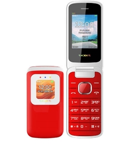 Мобильный телефон teXet TM-325, 2.4" 320x240 TN, 32Mb RAM, 32Mb, BT, 1xCam, 2-Sim, 1000 мА·ч, USB Type-C, гранатовый Texet