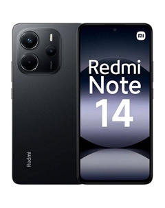 Смартфон Xiaomi Redmi Note 14, 6.67" 2400x1080 AMOLED, MediaTek Helio G99 Ultra, 6Gb RAM, 128Gb, 3G/4G, NFC, Wi-Fi, BT, 3xCam, 2-Sim, 5500 мА⋅ч, USB Type-C, Android 14, черный (61609)