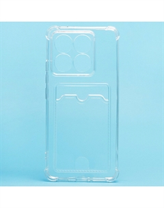 Чехол-накладка Activ SC278 с картхолдером для смартфона Xiaomi 14T, силикон, прозрачный (237292)