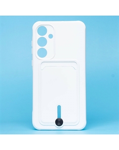 Чехол-накладка Activ SC304 с картхолдером для смартфона Samsung Galaxy A35, силикон, белый (238133)