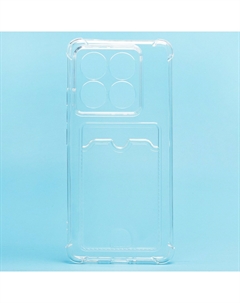 Чехол-накладка Activ SC278 с картхолдером для смартфона Xiaomi 14T Pro, силикон, прозрачный (237313)