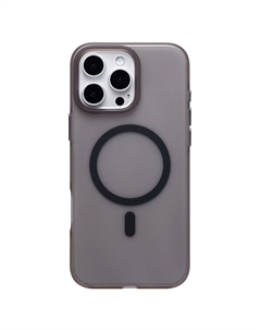 Чехол-накладка Activ SM038 SafeMag для смартфона Apple iPhone 16 Pro Max, TPU, черный/прозрачный (238599)