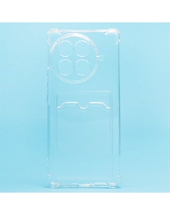 Чехол-накладка Activ SC276 с картхолдером для смартфона TECNO Camon 30S Pro, силикон, прозрачный (235786)