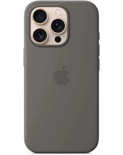Чехол-накладка Apple Silicone Case with MagSafe для смартфона Apple iPhone 16 Pro, силикон, серый (MYYL3FE/A)