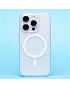Чехол-накладка Activ SM038 SafeMag для смартфона Apple iPhone 15 Pro, TPU, белый/прозрачный (238591)