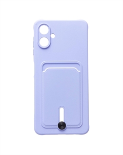 Чехол-накладка Activ SC304 с картхолдером для смартфона Samsung Galaxy A06, силикон, светло-фиолетовый (235677)