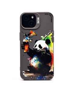 Чехол-накладка Activ SC335 для смартфона Apple iPhone 13, TPU, серый (панда) (227070)