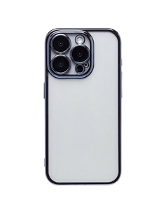 Чехол-накладка Activ PC073 для смартфона Apple iPhone 15 Pro, пластик, силикон, синий (222629)