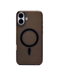 Чехол-накладка Activ PC Clear Case SafeMag для смартфона Apple iPhone 16 Plus, силикон, прозрачный/черный (234518)