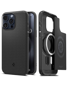 Чехол-накладка Spigen Mag Armor для смартфона Apple iPhone 15 Pro Max, TPU, черный (ACS06597)