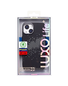 Чехол-накладка Luxo Creative PC для смартфона Apple iPhone 14, TPU, черный/серый 136 (235873) Luxo creative