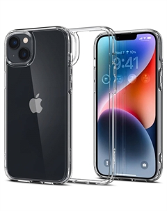 Чехол-накладка Spigen Ultra Hybrid для смартфона Apple iPhone 14 Plus, поликарбонат/термопластичный полиуретан (TPU), разноцветный (ACS04894)