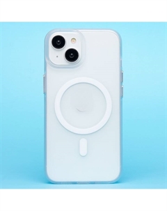 Чехол-накладка Activ SM038 SafeMag для смартфона Apple iPhone 13/iPhone 14, TPU, белый/прозрачный (238585)